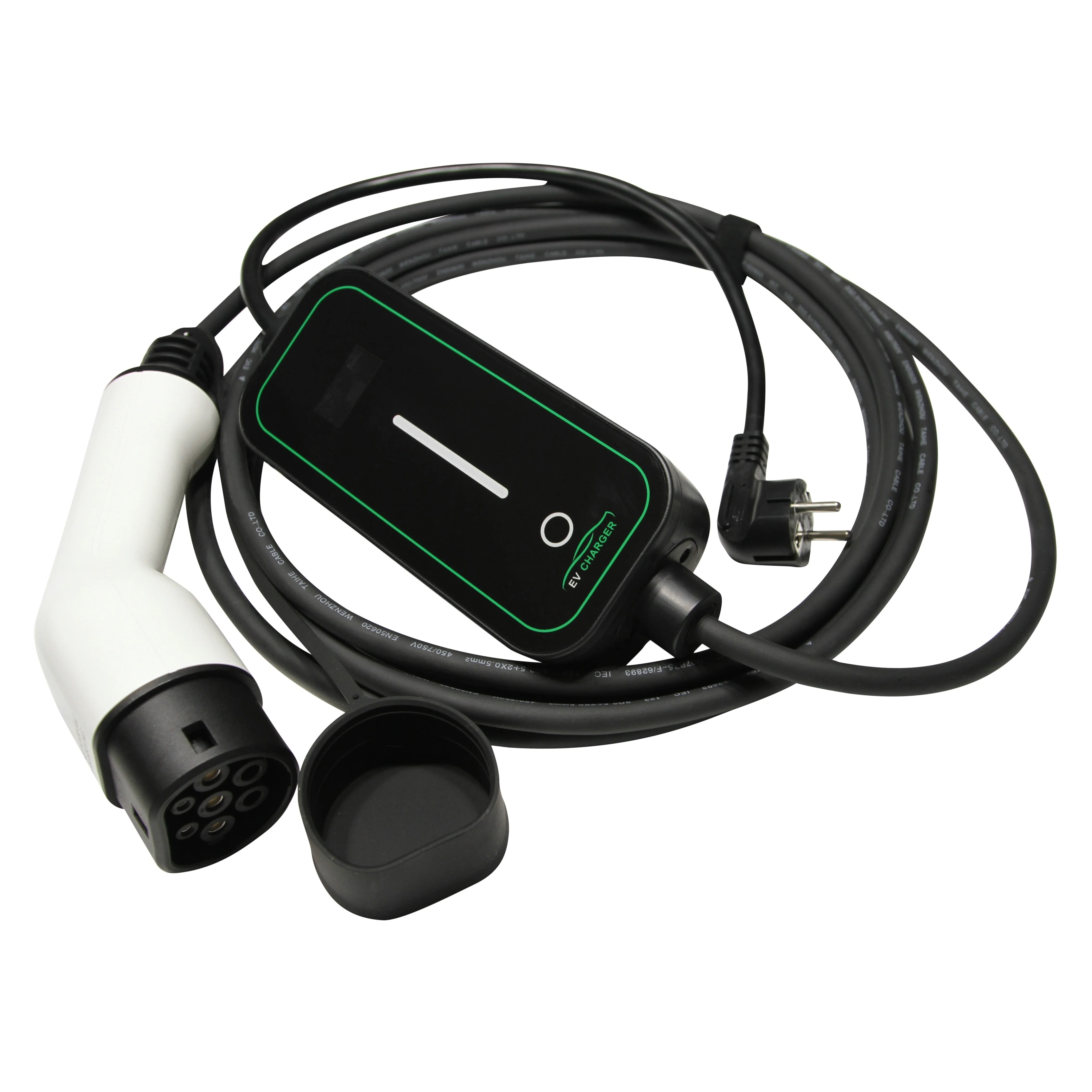 Portable AC EV Fast Charger 3.5KW 7KW Multi-Standard New Energy Vehicle Charging Station GBT Type 1 Type 2 IP65 Protection