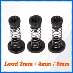 3D Printer T8 POM Anti Backlash Nuts For Lead 2mm / 4mm / 8mm Acme Threaded Rod Eliminate the gap Spring DIY CNC Accessories