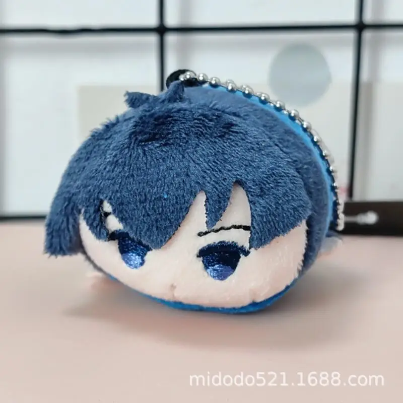 Blue Lock Isagi Yoichi Q-Version Prone Posture Tuanzi Plush Toy Keychain Boy Backpack Decoration Pendant Two-Dimensional Doll