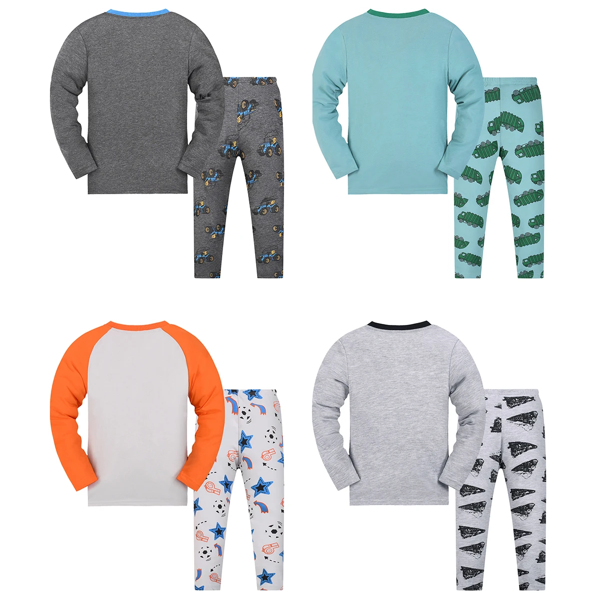 Boys Pajamas  Winter Long Sleeve Children Set Little Kids Pjs Sleepwear Size 2-9 year