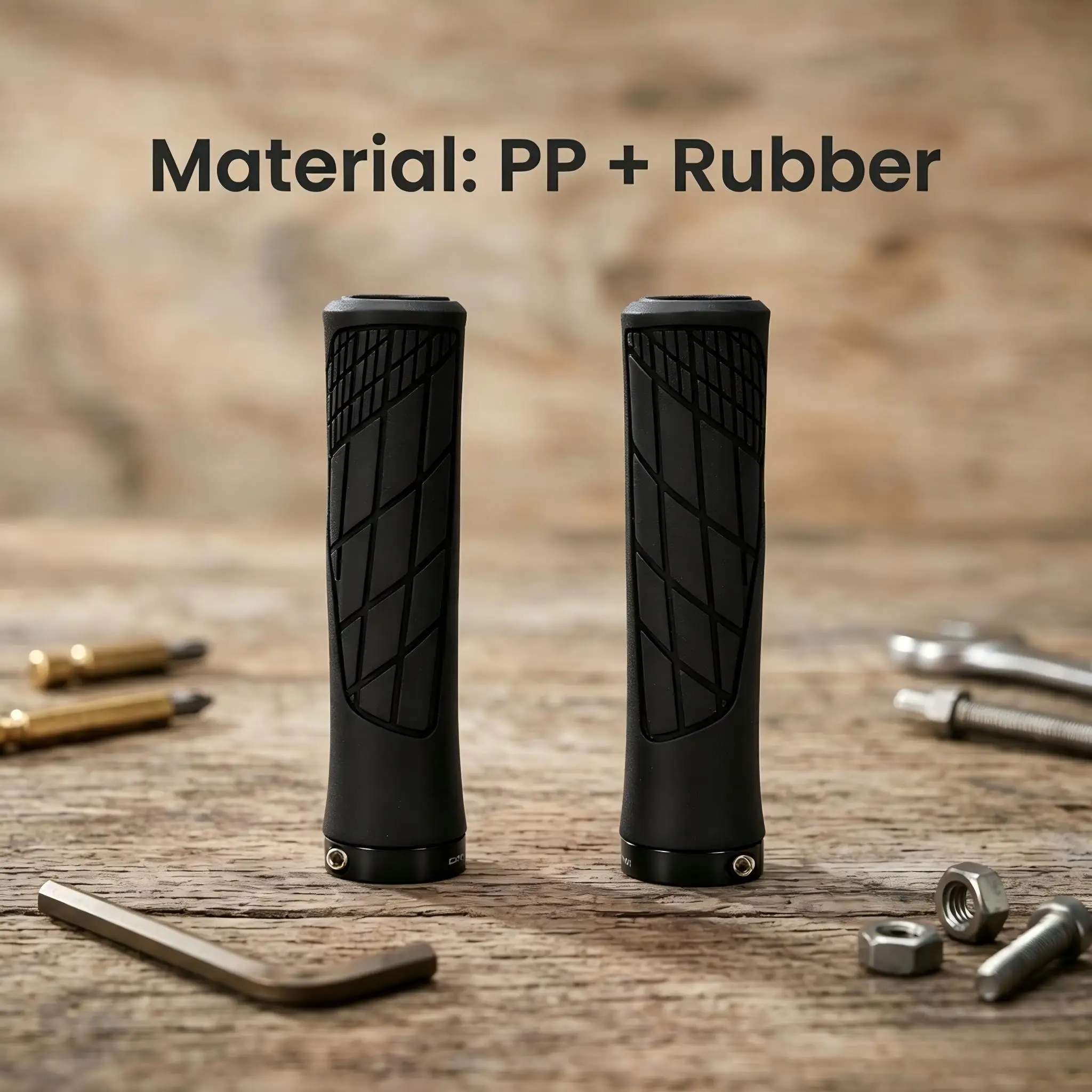 Wodoko Soft Rubber Bike Handlebar Grips, Non-Slip Shock Absorbing Design, Mountain Bike Bicycle