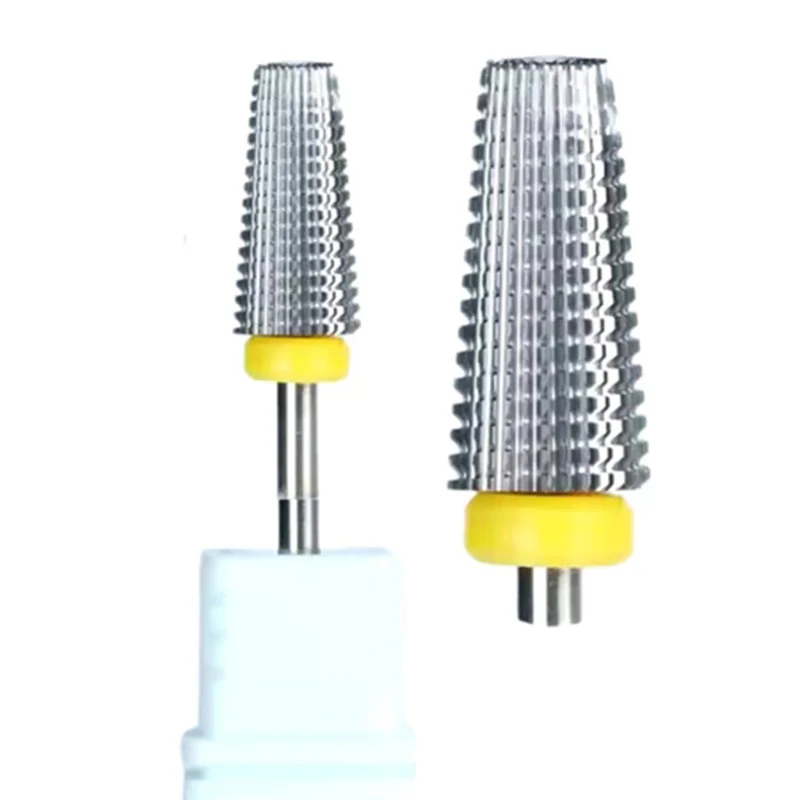 Kit de 3 forets professionnels en tungstène, pour Gel, porcelaine, Nail Art, aiguille conique, nivellement, finition, mouvement de Gel