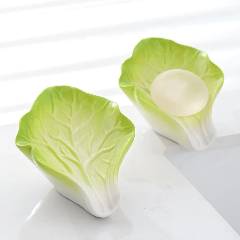 

Креативная капуста Baicai, мыльница, слив, товары для дома, без сверления, стеллаж для хранения туалета, коробка для мыла, легкая роскошная элитная коробка