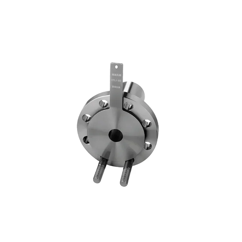 Flange-to-clamp pipe limited viewership of orifice flowmeter