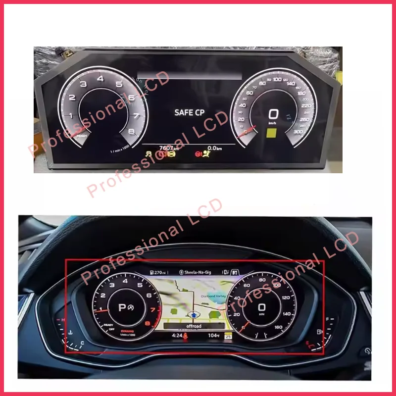 

LQ123M5NZ01 Original 12.3 Inch LCD Display Automobile Instrument For Audi Q8 Q7 Q5I A6 A8 Top Instrument LCD For 4K0920790F