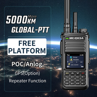 Global-PTT MUQIDA M818 Walkie Talkie 4G POC Radio Long Range Analog UHF Mobile Communication Two Way Portable Radios Intercom