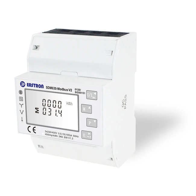 2026.78SDM630Modbus V2 Three Phase Energy Meter Multimeasurement RS485 Modbus