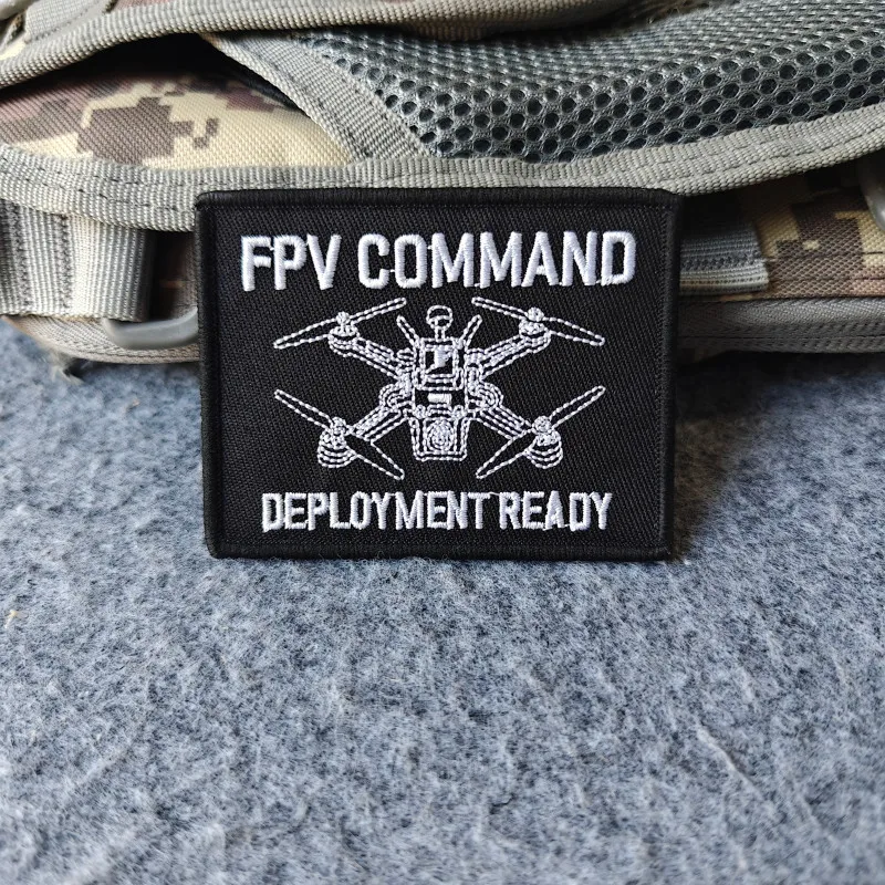 2026 New embroidery Patches, FPV COMMAND Morale Badges, For Clothing, Hats, Backpacks, etc., Hook and Loop