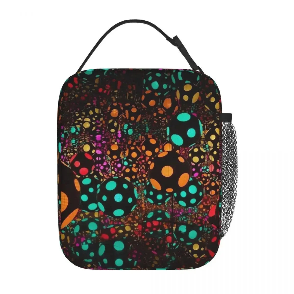 Yayoi Kusama Insulated Lunch Bag Portable Thermal Bag Tote Lunch Box Beach Picnic Food Bag