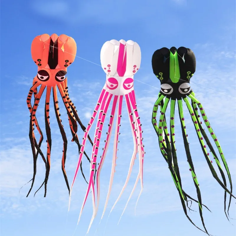 

free shipping octopus kite flying soft kite display kites for adults parachute professional kite outdoor play toy sports games