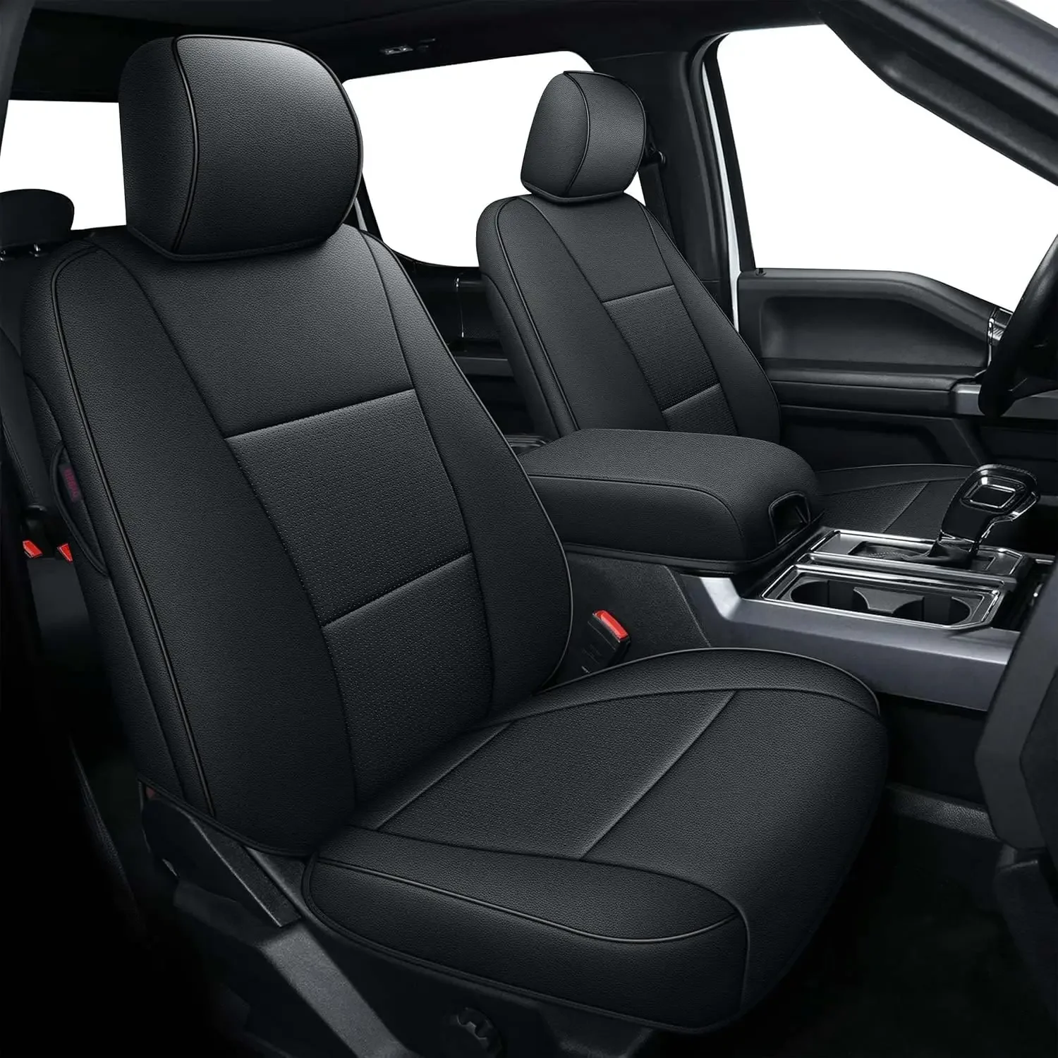 

Чехлы на автомобильные сиденья для Ford F150 XL XLT: 2015-2024 2025 SuperCrew и F250 F350 F450 2017-2024 Super Duty Crew Cab XL XLT из искусственной кожи