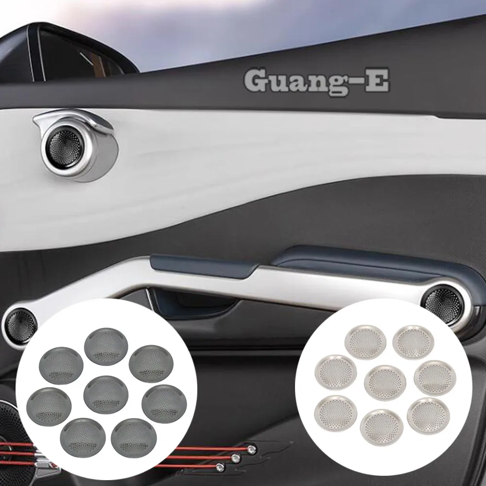 

Car Door Lower Speaker Horn Cover Stainless Steel Frame Trim Auto Interior Accessories For BYD ATTO3/Yuan Plus 2022 2023 2024