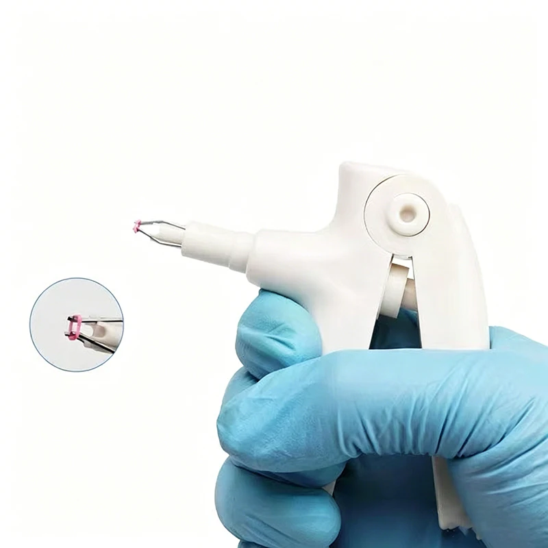 Dental Orthodontic Ligature Gun 5 Colors Optional Plastic Ligature Placement Gun Orthodontic Teeth Braces Dental Ortho Tool
