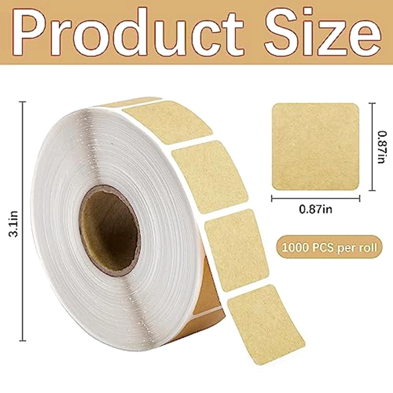 2000Pcs 2.2Cm Premium Quality Accessories Parts Square Target Pasters Self-Adhesive Target Stickers