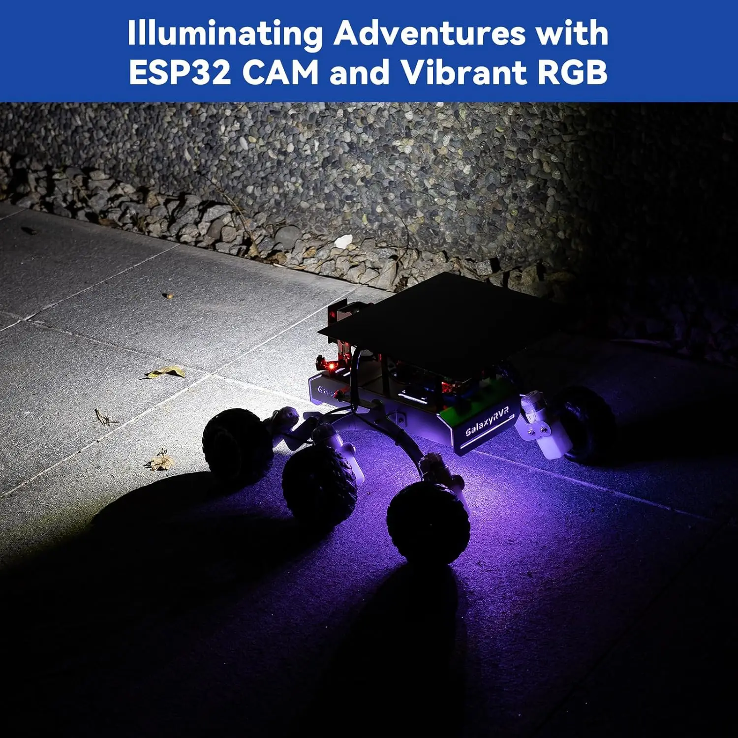 Набор SunFounder GalaxyRVR Mars Rover STEM для Arduino, совместимый с Uno R3, с подвеской Rocker-Bogie, Scratch, C, камерой, FPV