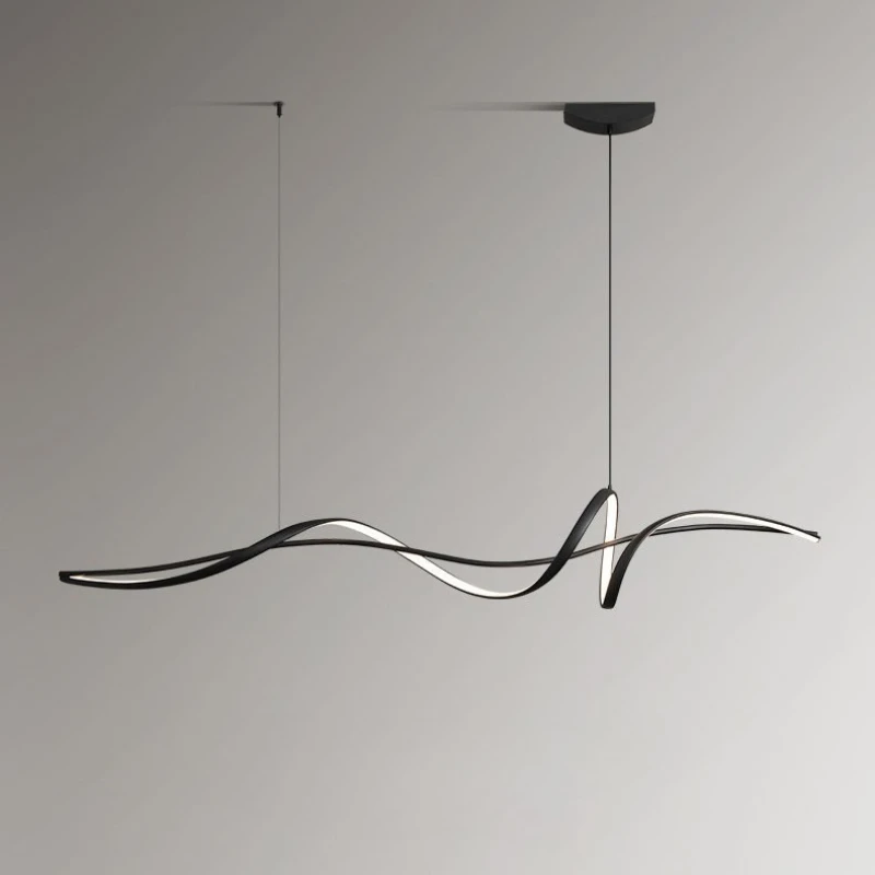 مطعم قلادة ضوء الحديثة الحد الأدنى LED طاولة طعام ضوء 1.6 متر الإبداعية مصمم منصة مشروبات قلادة مصباح #1