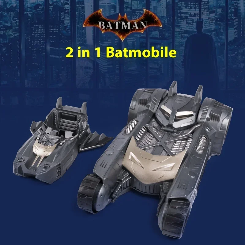 Dc Batmobile Simulation Model 2 In 1 Batmobile Plastic Statue Sliding Push Car Collectible Model Children Toys Car Boy Gift