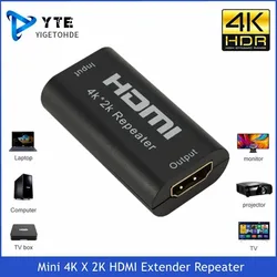 YIGETOHDE Mini 4K x 2K HDMI Extender Repeater Bis zu 40M V1.4 3D 1080P HD Adapter Signal Verstärker Booster Über Signal HD TV DVD