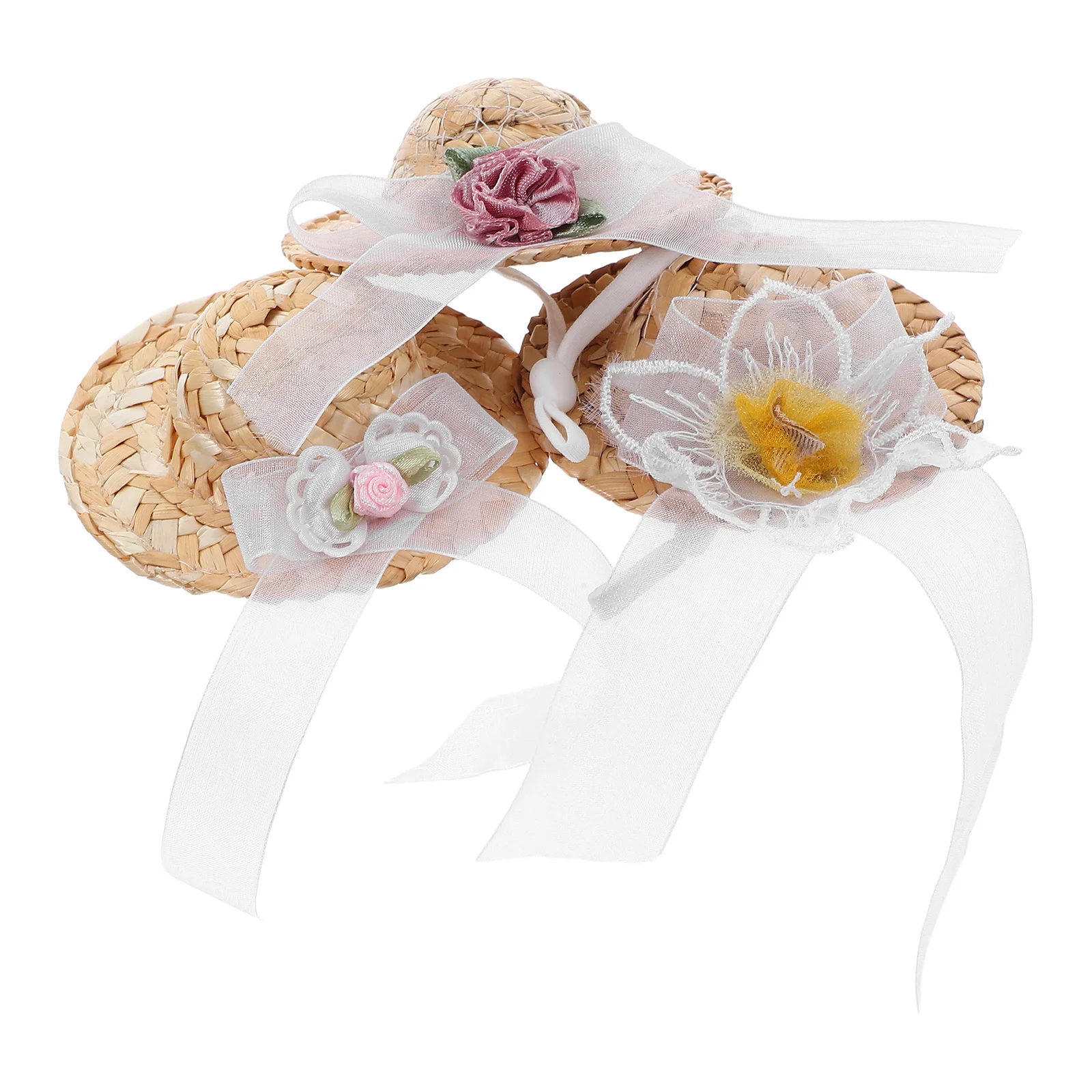 

3Pcs Tiny Pet Hats: Adorable Small Caps for Chickens Hamsters Parrots - Versatile Headdress for Easy Identification and Fun