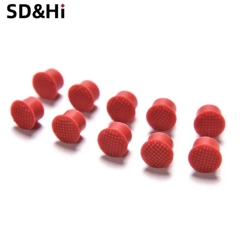 10pcs Laptop Nipple Rubber Mouse Pointer Cap for IBM Thinkpad Little TrackPoint Red Cap for Lenovo Keyboard Trackstick Guide