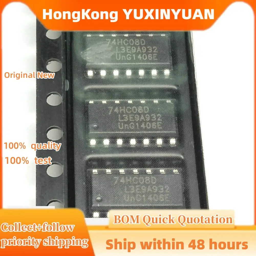 10Pcs/lot  SN74HC08DR SOP SN74HC00DR  74HC02DR 74HC04DR  74HC10DR  74HC14DR  CHIPS IN STOCK