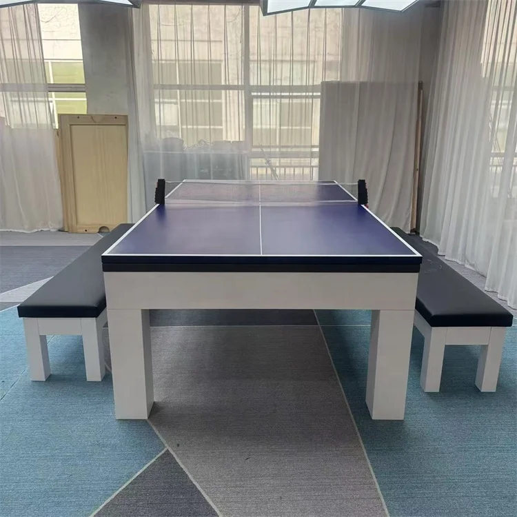 Factory Customized Best Selling Solid Wood Home Pool Table 8ft Professional American Style Multi-functional Indoor Use Natural