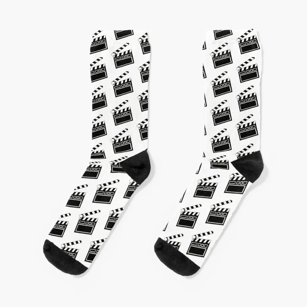 

Film Movie Clapperboard Pattern Socks cute japanese fashion Men's christmas stocking Men Socks Luxury Brand Women's