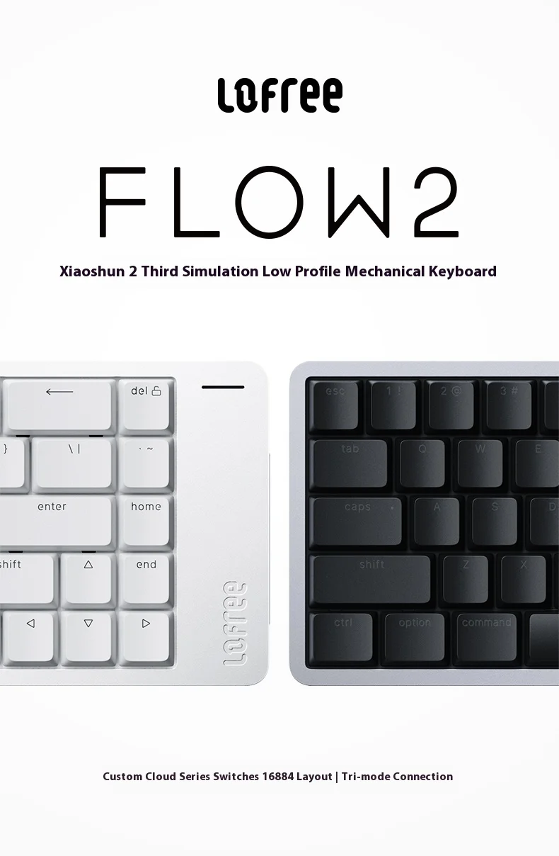 Lofree FLOW2 Mechanical Keyboard Business Office Wireless