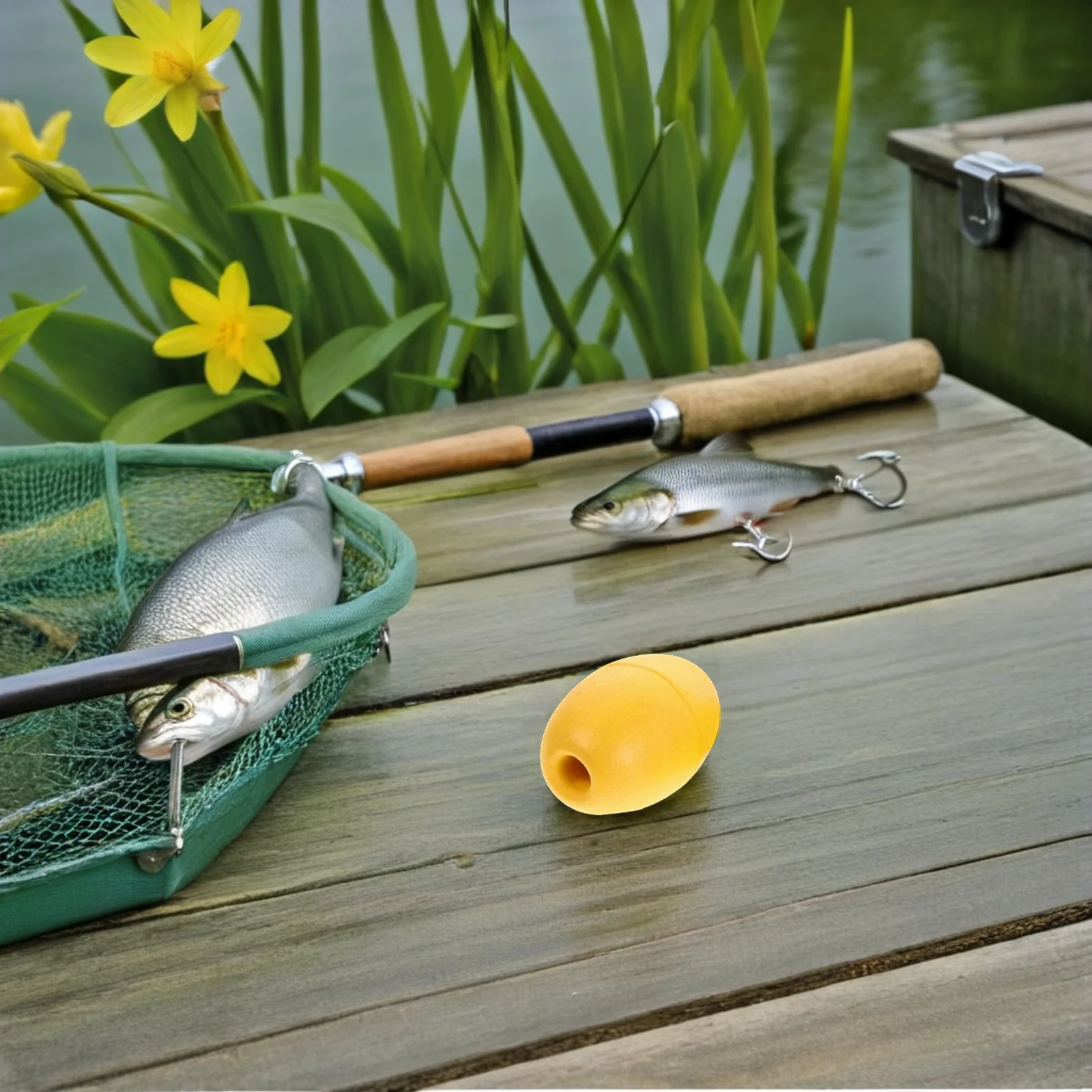 

8Pcs Kayak Buoys High Visibility PVC Floats for Fishing Dock Marking Rope Floats Oval Marine Buoy Float Kayak Anchor