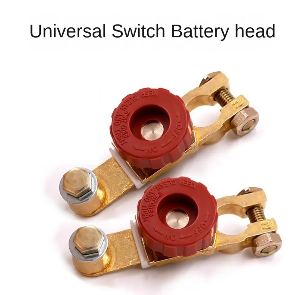 

12V Battery Disconnect Switch Black Red Durable Battery Cut Off Switch Terminal link Rotary Battery Isolator Switch
