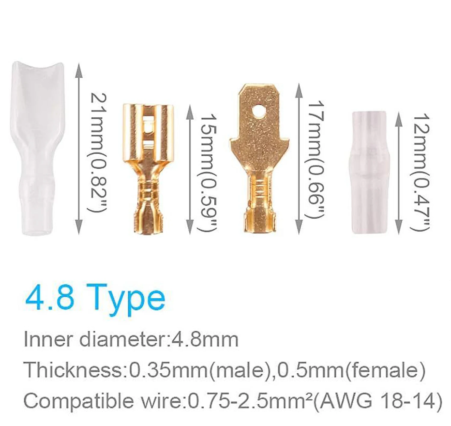 ขายส่ง600ชิ้นชนิดบรรจุกล่องฤดูใบไม้ผลิใบขั้วทองแดงดีบุกชุบเปลือยขั้วฤดูใบไม้ผลิสีทอง