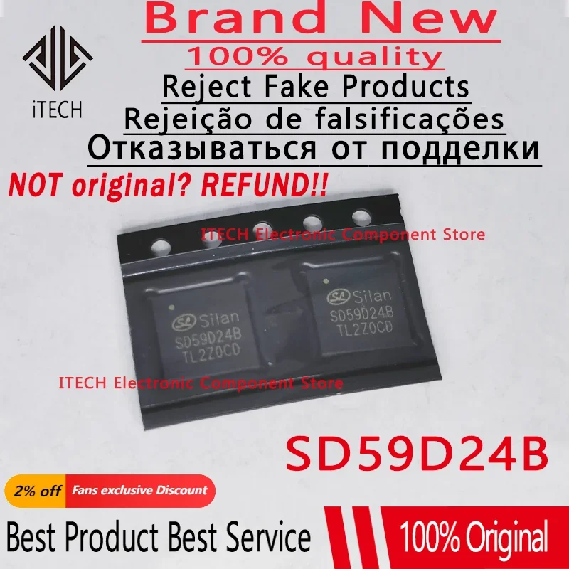 

5pcs/lot Original SD59D24B SD59D24 4-way USB Port 100% New and Genuine IC Chip