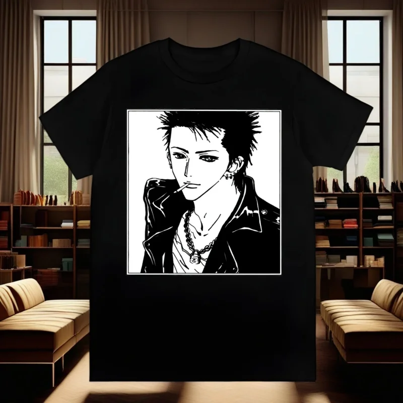 

Нана Осаки Манга Комацу Нана Аниме Мужчины Женщины Футболка Топы с круглым вырезом Мягкая футболка с аниме Манга Футболка Одежда Футболка