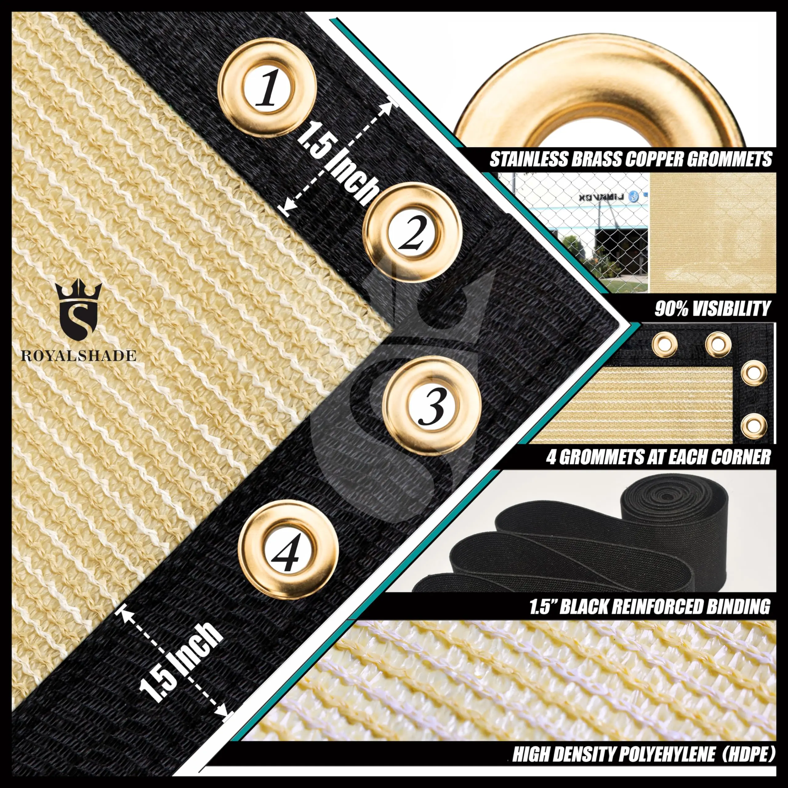 

Decorative Sunshade Net: This Sunshade Net Provides Practical Sun Protection Its Neat Appearance Also Has a Decorative Effect.