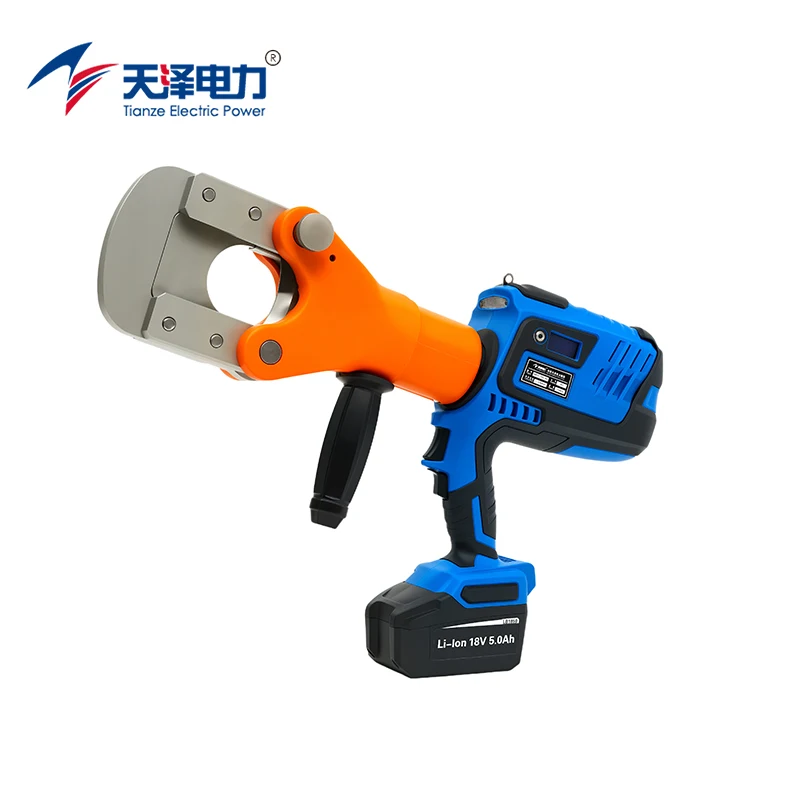 NBTC-755-KV Battery Hydraulic Wire Rope Cutter 110kN Insulated Cordless ACSR Steel Cable Shear Tool Max 55mm