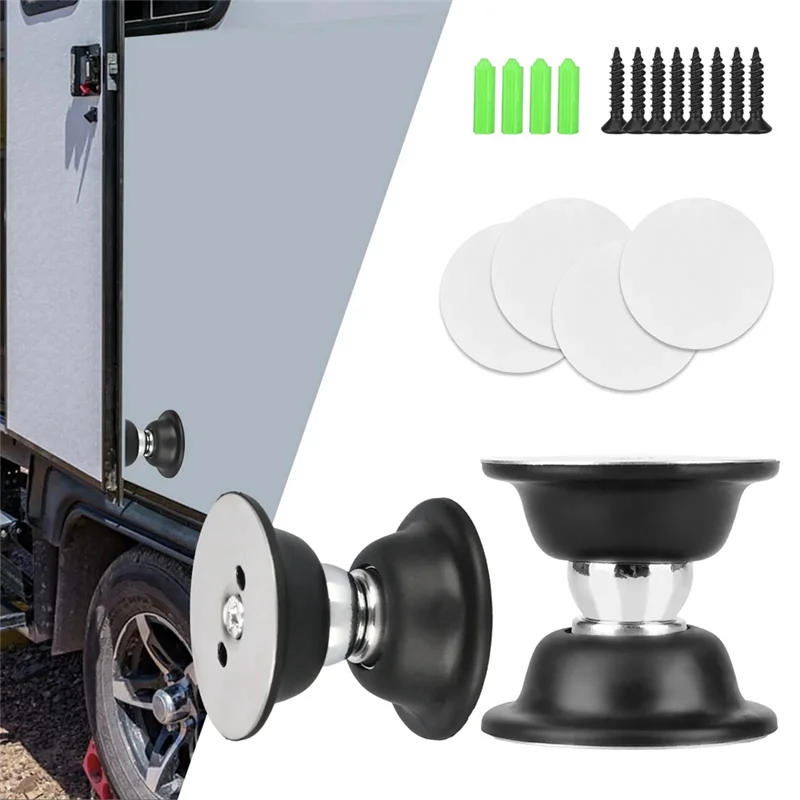 Heavy Duty Magnetic Door Catch 1 Pair RV Baggage Door Catch Holder Latch For Motorhome Travel Trailer