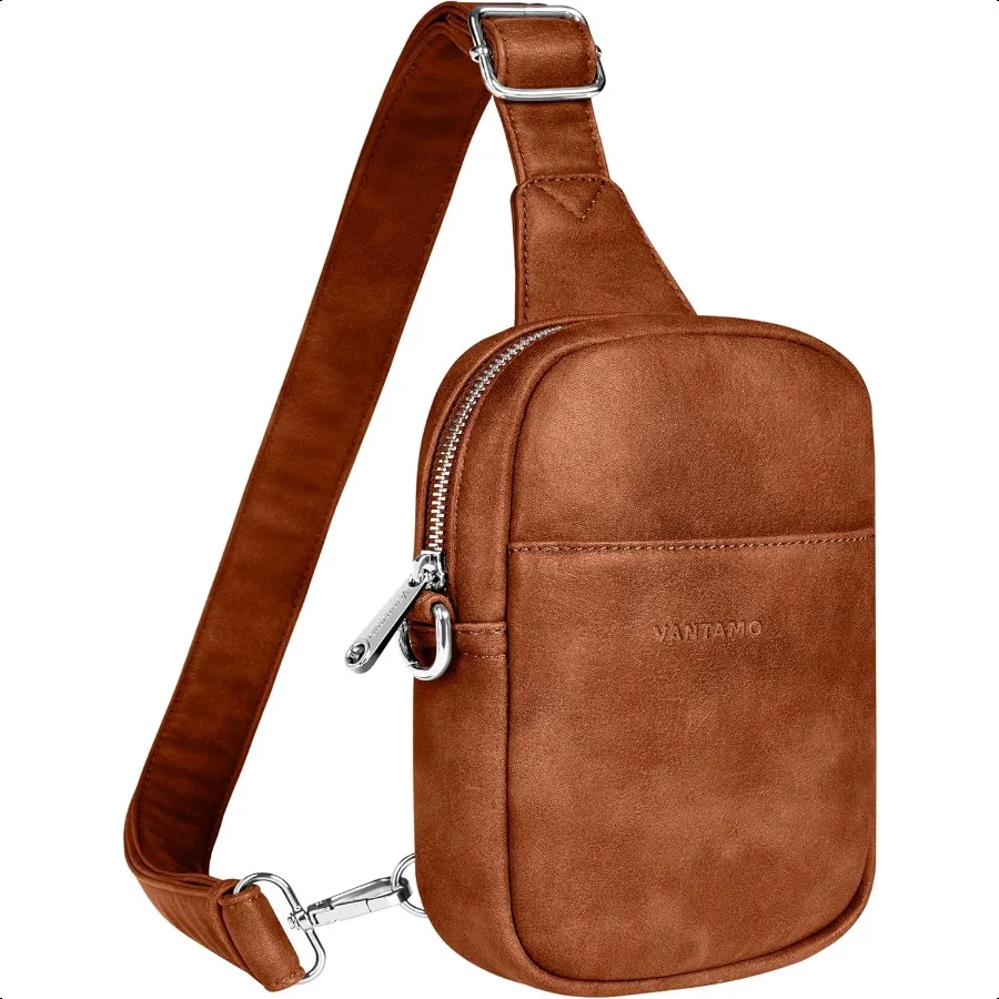 

Sling Bag for Women Adjustable Strap RFID AntiPickpocket Clip Cross Body Bags for Women PU Leather Pack