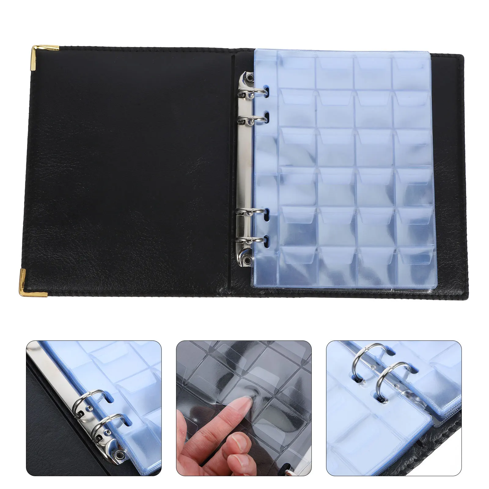 

Simple Coins Collection Album 480 Spaces Lightweight Organizer Storage Book Transparent Coin Books Coins Albums