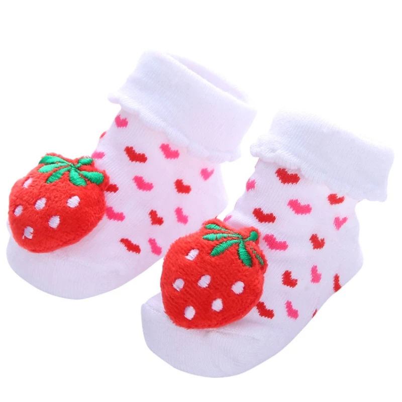 Fall Winter 0-1 Year Old Baby Socks Cute 3D Cartoon Doll Socks Warm Cute Socks Baby Girl Boy Socks