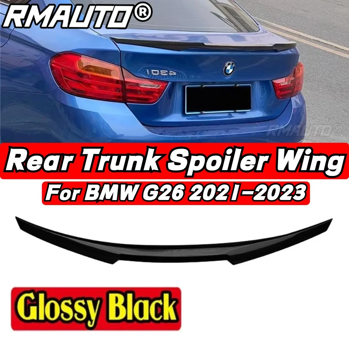 

BMW G26 Автомобильный задний спойлер для багажника комплект кузова M4 Стиль Автомобильный задний спойлер крыло для BMW 4 серии G26 4 двери 2021-2023 автомобильные аксессуары