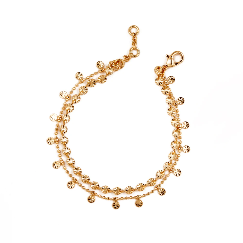 

Bohemian-style Classic Sun Fragment Bracelet Made Of Zinc Alloy Exquisitely Shiny And Exquisite Bracelets Woman