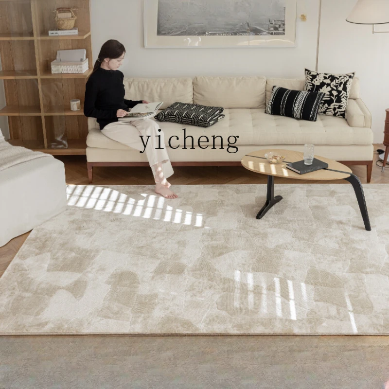 ZF High-End Living Room Carpet Warm Color Minimalist Villa Table Carpet Light Luxury High-End Sense