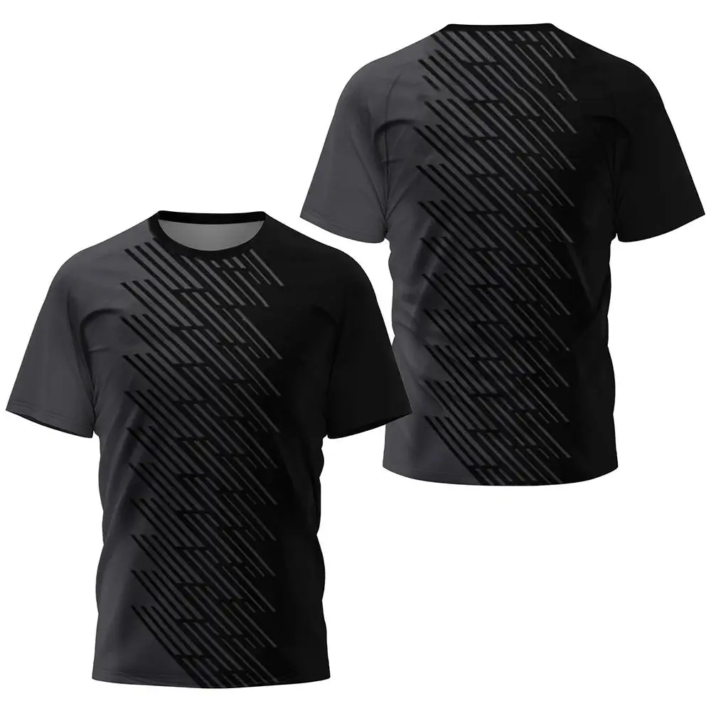 Summer Men's Fitness T Shirt Breathable Short Sleeve O-Neck Pullover Tight T-Shirts Gymnasium Clothing Outdoor Cosy Sports Wear