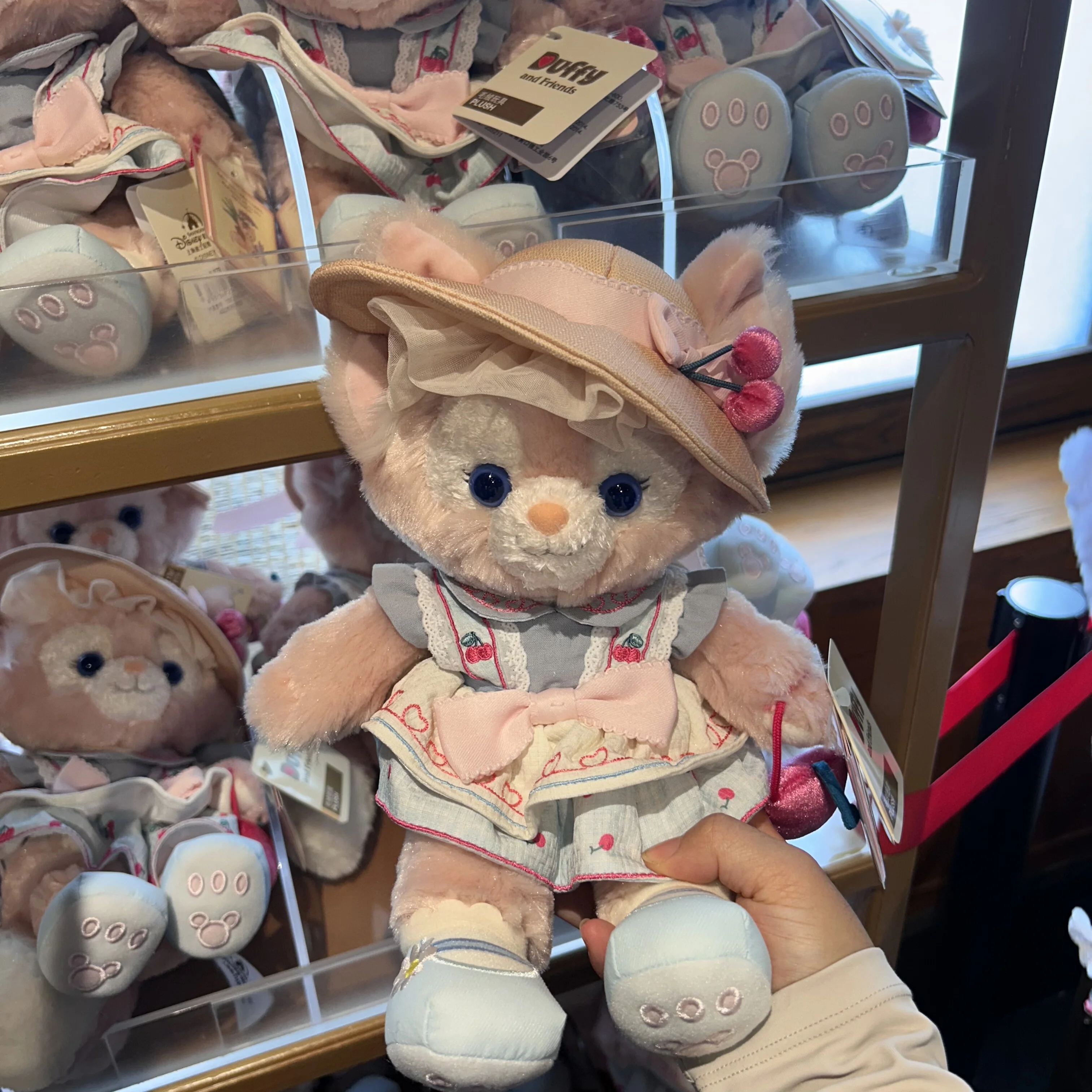 shanghai-disney-cherry-bake-shop-series-duffy-friends-plush-dolls-linabell-stellalou-plush-keychain-travel-souvenir