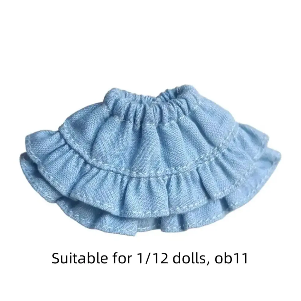 Giocattolo fai da te gonna corta Ob11 vestiti per le bambole quotidiano casual fatto a mano bambola torta gonna decorazione bambola vestito bambole mezza gonna 1/12bjd bambola