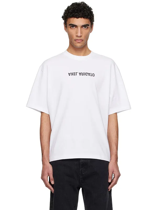 HEESPECIMEN AXEL ARIGATO Camiseta de algodón para hombre, camiseta de verano de gran peso con estampado informal, holgada, de...