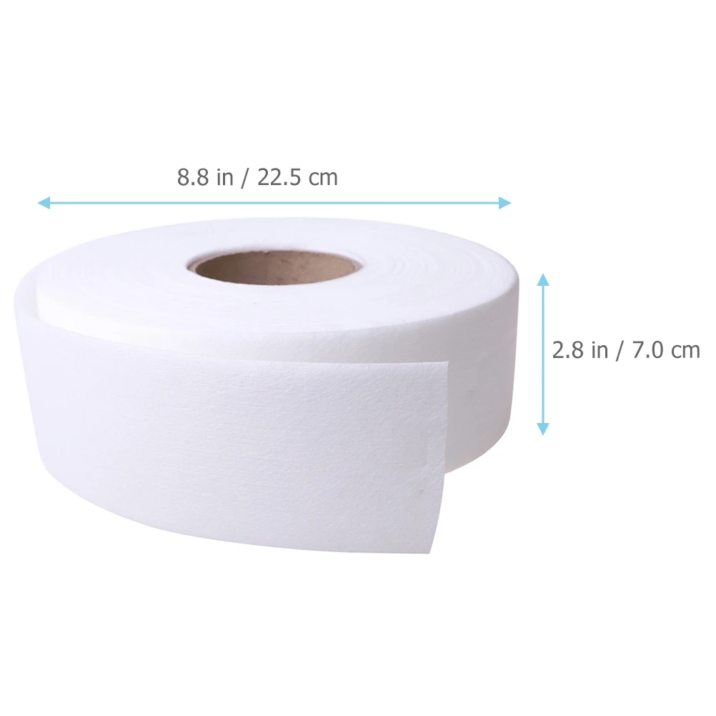 1 rolo de tiras de cera para remoção de pelos, tiras de cera não tecidas, tiras de cera corporal, papel para remoção de pelos, tiras de cera dupla face