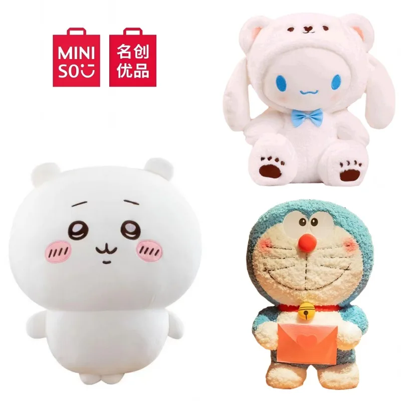 MINISO Chiikawa Pillow Dolls Dora A Dream Plush Toy Holiday Gifts for Boys and Girls Cinnamon Dog Cross-dressing Doll Clearance