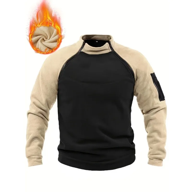 Neuer taktischer Fleece-Pullover für Herren, winddicht, thermisch, militärisch, für den Winter, warm, zum Wandern, Pullover für Herren, Kampftraining, Hooides
