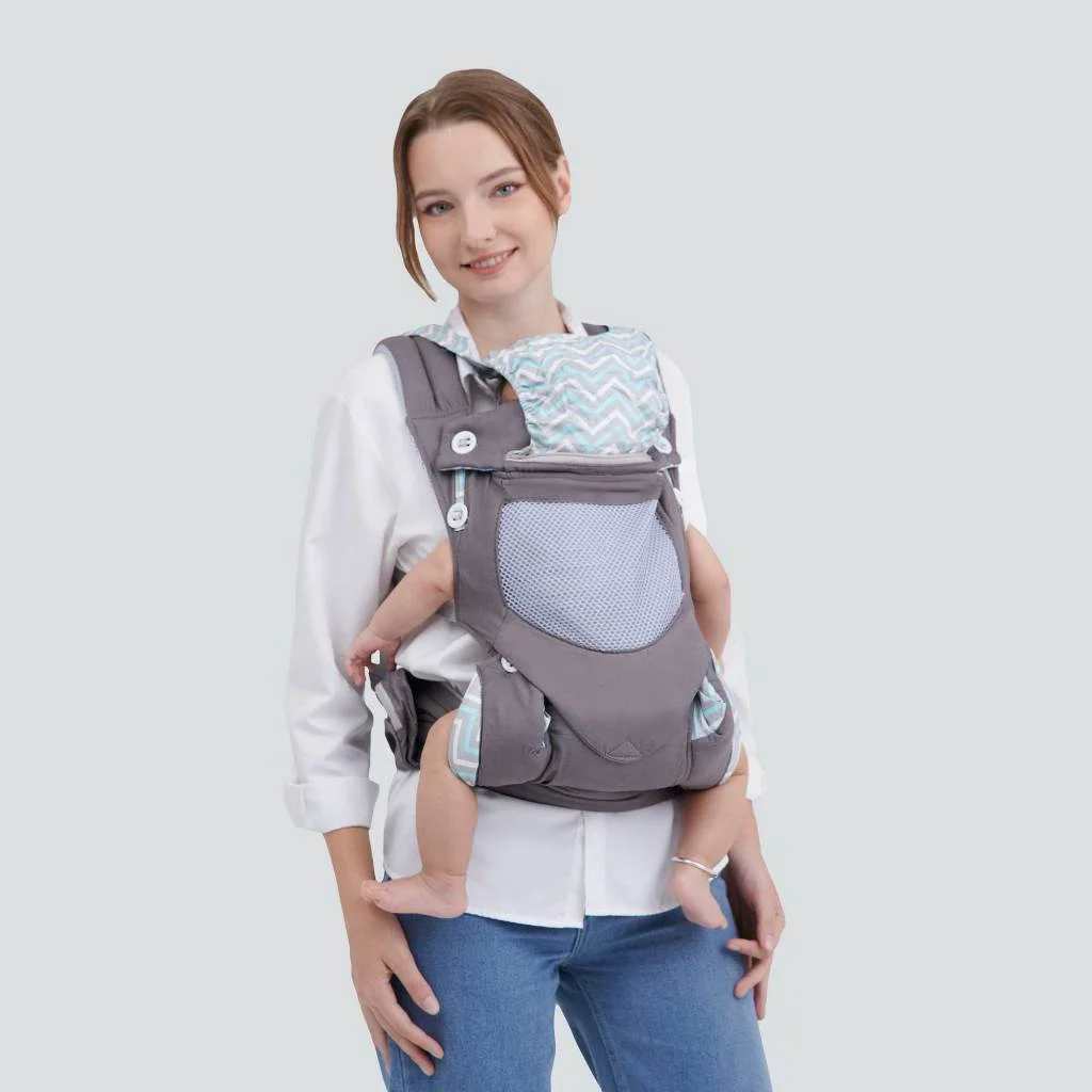 

Newborn to Toddler Baby Carrier Ergonomic Infant Carrier with Hip Seat Lumbar Support Multi-Position Front and Back Carry